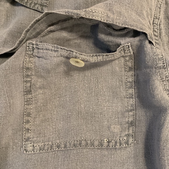 Willow 100% Linen Lagenlook Long Sleeve Layering Top - Picture 13 of 16